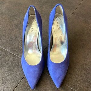 Guess Cobalt Suede Pump, 7.5